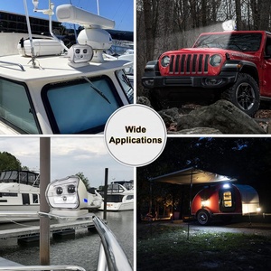 Ovovs trắng LED tìm kiếm ánh sáng không dây điều khiển từ xa 360 ° xoay tự động cho thuyền Marine xe tải off road SUV - Product Image 4