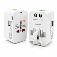 Adaptateur de voyage universel tout-en-un PD, convertisseur de prise, 1000W, type-C, USB, chargeur international pour téléphone portable, ordinateur portable