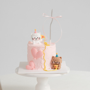 Ciondolo per Telefono a Forma di Cuore in Gomma Morbida per Gatti e Cani, Stile Ins, Decorazione per Dessert di San Valentino - Product Image 4