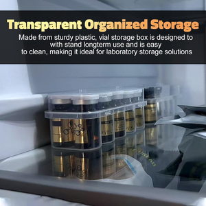 10ml 10cc Vaccine Bottle Packaging Storage <b>Box</b> Clear <b>Plastic</b> Vial <b>Box</b> Vial Holder Case for Peptide - Product Image 3