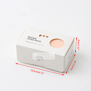 Giấy Thủ Công Gấp Gói Bên Ngoài Hộp Quà Tặng Tùy Chỉnh Giặt Xà Phòng Tự Nhiên Làm Bằng Tay Hộp Xà Phòng Bao Bì Với Cửa Sổ Rõ Ràng - Product Image 4