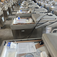 Máquina de Envasado al Vacío Industrial de Doble Cámara 400/500/600mm con Barra de Sellado Inalámbrica, Memoria de Programación, Inyección de Gas y Aire Suave