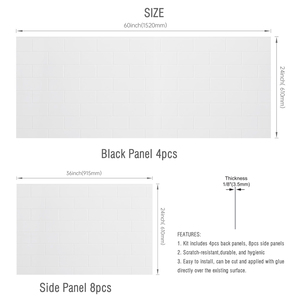 Khuyến mãi nóng: Tấm ốp phòng tắm chống thấm giá rẻ SMC, tùy chỉnh, vách tắm và tường, vách bao quanh vòi sen, tấm ốp tường vòi sen - Product Image 4