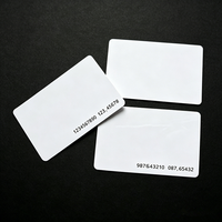 Kartu Kosong RFID PVC Tahan Air 125kHz/13.56Mhz Chip TK4100 F08 CR80 untuk Sistem Kontrol Akses Hotel dan Pembayaran
