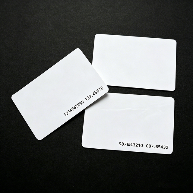 125kHz/13.56Mhz Waterproof PVC RFID TK4100 F08 Chip Blank Card CR80 for Hotel Access Control System Payment