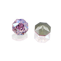Strass pour ongles 6 mm, octogonal, coupe Millennium Rose, base pointue