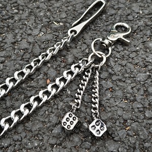 Creative Cherry Black 8 biliardo ciondolo in vita catena da uomo donna pantaloni di jeans HipHop alla moda dadi portachiavi gioielli per il corpo - Product Image 4