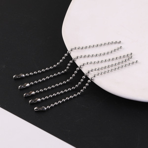 Metal Beaded Chain 2.4x10Cm Plated For DIY Jewelry Pendant <b>Doll</b> <b>Accessory</b> Chains - Product Image 1