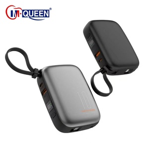 OEM Batterie Externe Fast <b>Charging</b> Portable Charger PowerBank 10000Mah Power Bank 20000mah With Built in Type C <b>Cable</b> for Phone - Product Image 1