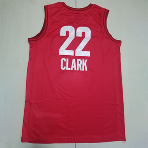 Venta al por Mayor de Camisetas de Baloncesto Femeninas de Indiana, <span class=keywords><strong>8</strong></span> Sophie Cunningham, 22 Caitlin Clark, Camiseta de Baloncesto Unisex Bordada - Product Image 3