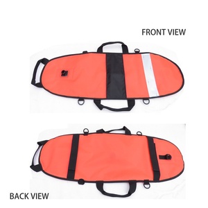 Boya flotante de nailon en forma de barco para buceo y pesca submarina, completa con línea de 25 m - Product Image 6