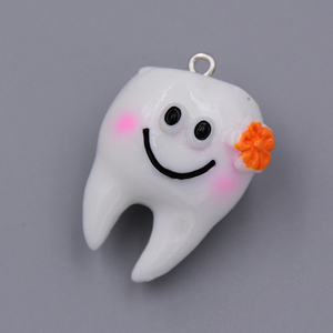 Dijes de Resina con Forma de Diente para Hacer Joyas, Aretes, Collares, Pulseras, Llaveros Hechos a Mano, Accesorios, Colgantes - Product Image 6