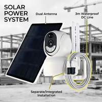 Caméra solaire Tuya 4G CCTV IP66 étanche, tension d'entrée 5V, utilisation extérieure/intérieure pour ferme et jardin
