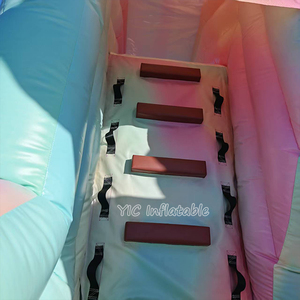 Casa de rebote blanca inflable para niños, gorila inflable de boda blanca, Castillo de salto combinado con tobogán y pozo de bolas - Product Image 5