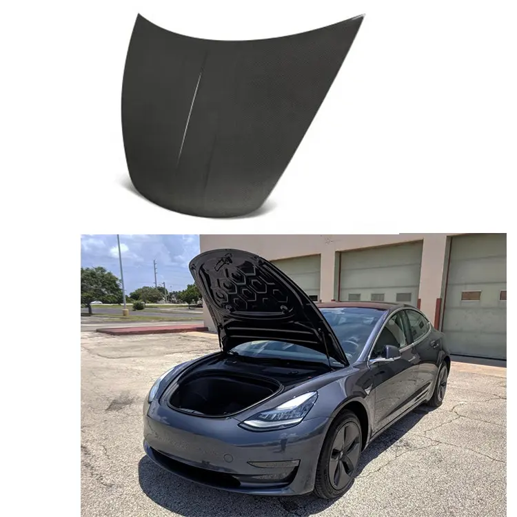 Carbon Fiber Engine Bonnet Car 083171 Hood für Tesla Modle 3 2021