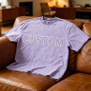 Camisetas de Hombre de Algodón de Alta Calidad al por Mayor, Estilo Urbano, Peso Pesado, con Bajo sin Rematar y Efecto Desgastado, Personalizables - Product Image 1