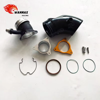 طقم أنابيب مدخل التوربو لسيارات BMW B58TU G20 M340i G30 540i X3 M40i وتويوتا سوبرا A90، مصنوع من الألومنيوم المصبوب لتحسين أداء السحب الهوائي