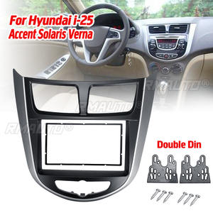 2 Din Car Stereo Audio Radio DVD <b>CD</b> GPS Plate Panel <b>Frame</b> Fascias Replacement for Hyundai I-25 for Accent Solaris Verna - Product Image 1