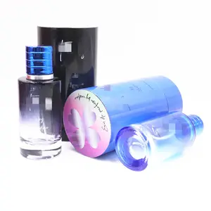 Frasco de perfume de óleo essencial com logotipo personalizado, frasco de perfume de vidro vazio de 50ml, frasco de perfume recarregável de 30ml, 50ml e 100ml