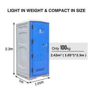 Unité de toilette mobile légère de haute qualité à prix avantageux, étanche, portable, pour événements en plein air - Product Image 4