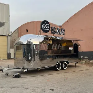 Chariot de restauration mobile en acier inoxydable pour hamburgers, camion de restauration de rue, remorque alimentaire mobile à vendre - Prix usine - Product Image 6