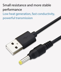Câble d'alimentation USB 2.0 mâle vers connecteur DC 2,5x0,7 mm 5 volts - Product Image 4