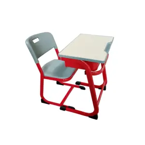 Modern Steel Plastic Chair And Desk School Furniture