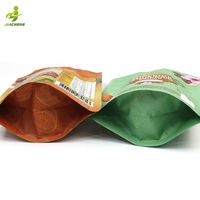 Conception imprimée personnalisée fermeture à glissière refermable finition mate poudre Doypack emballage alimentaire sac de pochettes debout avec fermeture à glissière