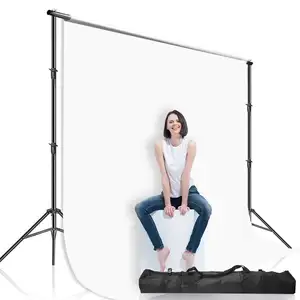 6 ft 10 ft katlanabilir alüminyum arka planında tripod ayarlanabilir fotoğraf stüdyosu 2*3m arka plan fotoğrafçılık için stüdyo
