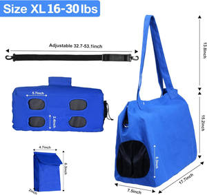 Échantillon gratuit Nouveau design Sac de transport pour animaux de compagnie à porter en bandoulière Sac à dos pour chien Sac réversible Sac de transport pour chien écologique - Product Image 3