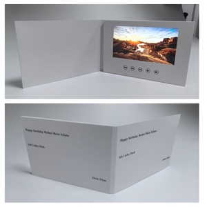 Customized UV 7 Inch <strong>Greeting</strong> <strong>Card</strong> <strong>Video</strong> Brochure Advertising Player <strong>LCD</strong> Electronic Album - Product Image 3