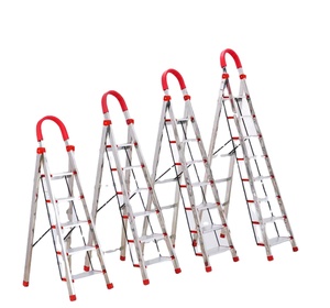 Aluminum Alloy Foldable A Frame Step <b>Ladder</b> Portable Household Lightweight Folding Safety Climbing <b>Ladder</b> - Product Image 1
