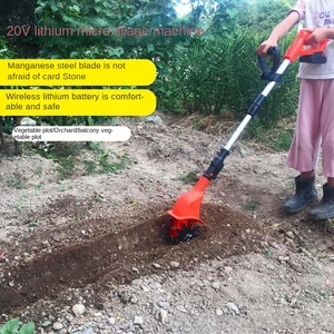 Poteau télescopique 21V électrique sans fil motoculteur Li-ion alimenté par batterie Mini cultivateur de jardin désherbeur - Product Image 4