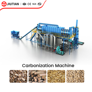 Four à charbon de coco continu pour la production de biochar à partir de déchets de biomasse - Product Image 1