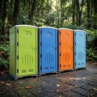 Toilettes portables d'usine chinoise, toilettes mobiles d'extérieur faciles à assembler