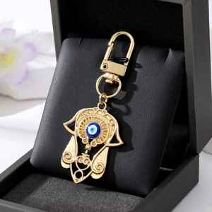 New Wholesale Evil Eye Hamsa Hand Diamond Keychain <b>Key</b> <b>Ring</b> for Friend Lovers Bling Heart Blue Eye Bag Car <b>Key</b> Chain Accessories - Product Image 3