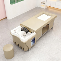 Vente en gros Station de lavage des cheveux Spa japonais pour la tête Chaise de massage avec bain à vapeur SPA Lit avec shampoing et thérapie par l'eau pour massage thaï