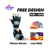 Gants de fitness d'été mi-doigts pour hommes et femmes, anti-callosités, antidérapants, avec bracelet réglable, pour yoga et Pilates