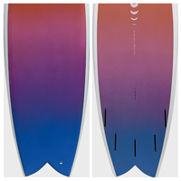 Prix de gros Y'S Short Fish Board 5'10\" Planche rigide en fibre de verre et mousse, peinture FISH, planche en époxy EPS pour les eaux océaniques