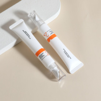 Tube de crème pour les yeux en plastique PE de haute qualité en alliage de Zinc applicateur de Massage en forme de fer bouchon à vis sortie directe du fabricant chinois