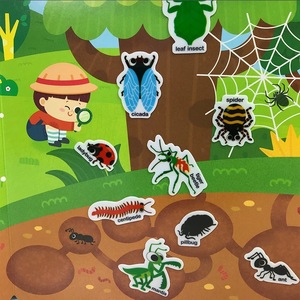 Libro de actividades de pegatinas personalizadas para niños pequeños y niños con diferentes temas, libros de pegatinas Diy reutilizables a prueba de agua - Product Image 3