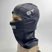 Masque de ski personnalisé à haute élasticité, tissu en polyester et élasthanne, masque facial durable pour le ski et les activités de plein air