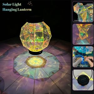 Lámpara Solar Colgante Prismática Iridiscente Vintage, LED Blanco Cálido, Impermeable, Hecha a Mano, Portátil, para Jardín, Parque, <span class=keywords><strong>Exterior</strong></span> - Product Image 6