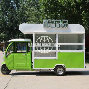 Camion de restauration mobile rétro, snacks, légumes, glaces, barbecue, foodtruck noir et bleu vintage avec homologation DOT CE ISO - Product Image 4