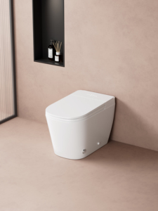WC intelligent monobloc mural en céramique de haute qualité avec capteur automatique, bidet intégré, certifié CUPC, 110V, modèle Y-K6B moderne - Product Image 4