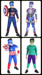 Traje de Cosplay de manga larga para niños 2024 para fiestas de Halloween y representaciones teatrales con máscara y mono de soldado de guerra de capa - Product Image 4