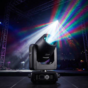 XLIGHTING - Luces Móviles Profesionales Mini Beam <span class=keywords><strong>de</strong></span> 200w con Fuente <span class=keywords><strong>de</strong></span> <span class=keywords><strong>Luz</strong></span> LED para DJ, Conciertos, Discotecas, Festivales, Clubes, Fiestas y Eventos - Product Image 3