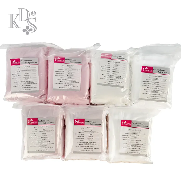 KDS OEM Private Label Nails Extension 1キロBulk Clear Colored Nail Acrylic Powder