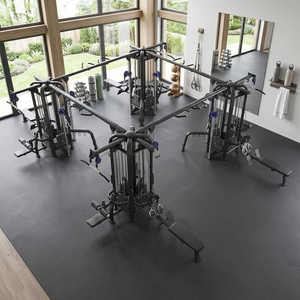 Campus & Club Use 16‑Station Square Cable Fitness System Equipped <b>Pull</b>‑Up Zone Heavy Anti‑Shake Body Construction - Product Image 3