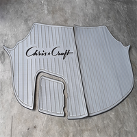 Plateforme de bain pour bateau Chris Craft 328 Express Cruiser 2001, revêtement en mousse EVA imitation teck, style SeaDek MarineMat, auto-adhésif